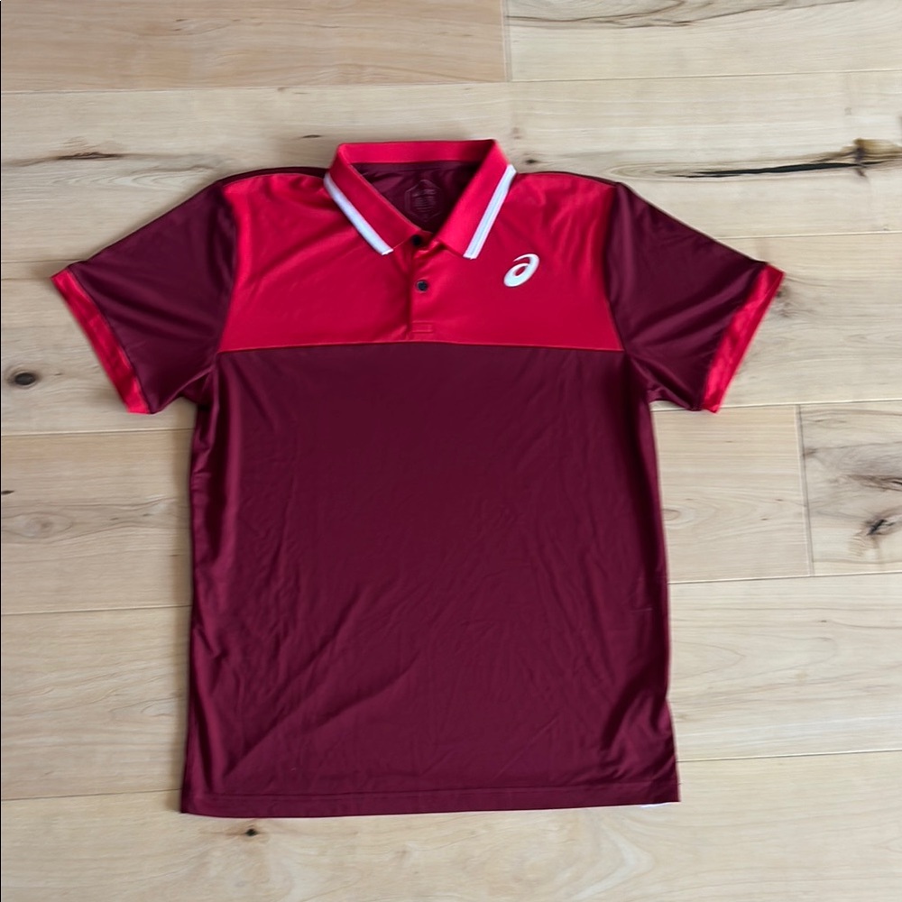 ASICS Red Performance Polo Shirt